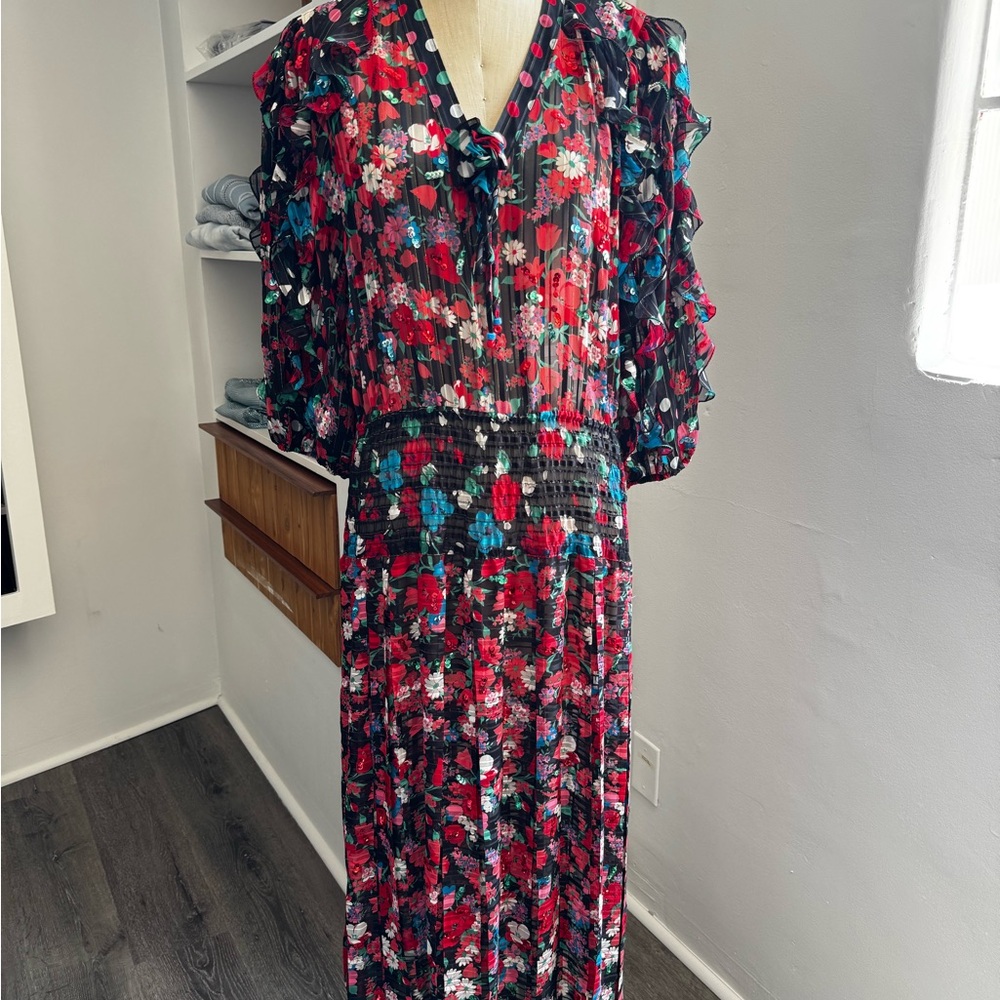 Floral V-Neck Dress